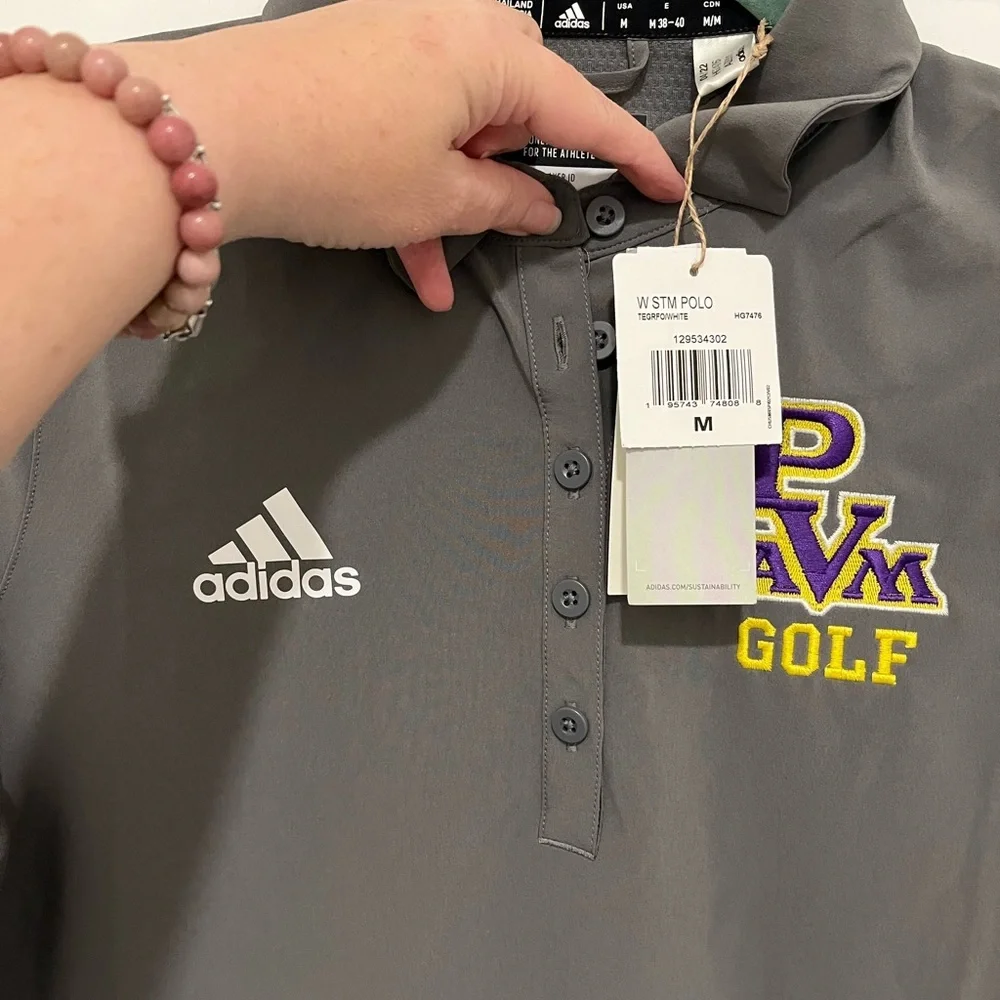NWT Adidas PVAM Golf Polo Shirt Size M